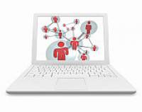 Social Network on White Laptop Computer